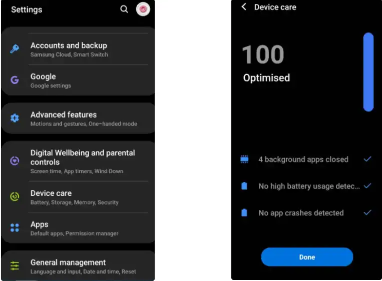Device care