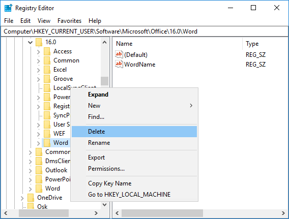 word has stopped working