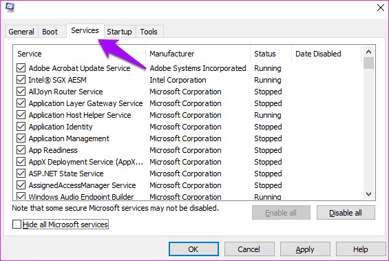 Set User Settings to Driver Failed