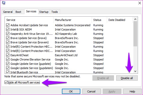 Set User Settings to Driver Failed