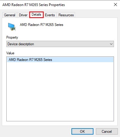Details Tab