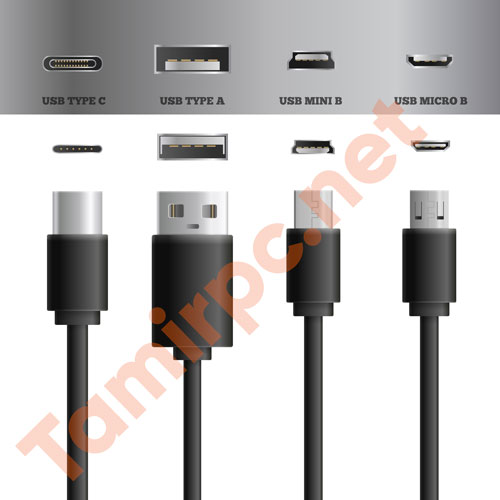 پورت USB و پورت type c